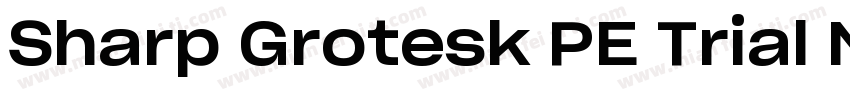 Sharp Grotesk PE Trial Medium 23字体转换